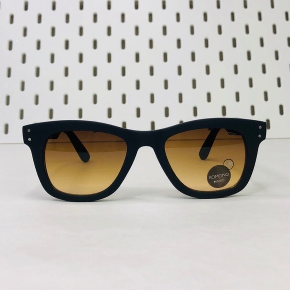 New designer KOMONO sunglases Allen Black Rubber - Picture 5 of 9